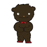 cartoon little black bear N8