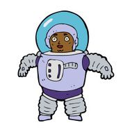 cartoon space man N31
