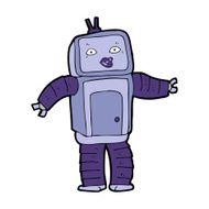 Funny Cartoon Robot N38