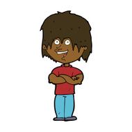cartoon happy man N381