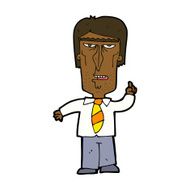 cartoon grumpy boss N8
