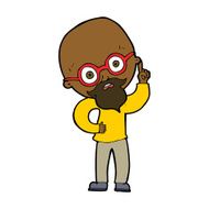 cartoon old man N26