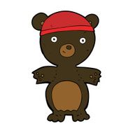cartoon cute black bear N50