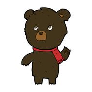 cartoon cute black bear N52