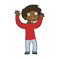 cartoon happy man N383