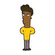 cartoon bored man N31