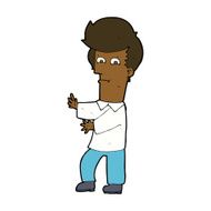 cartoon man gesturing wildly N8