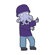 cartoon monster man N11