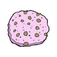 pink cookie cartoon N8