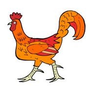 cartoon cockerel N25