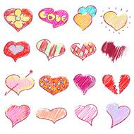 happy valentines hearts set N2