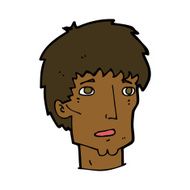 cartoon worried man N83