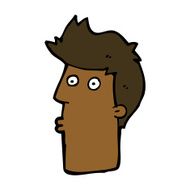 cartoon surprised man N121