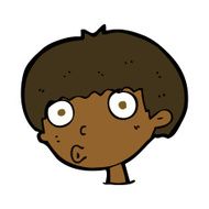 Cartoon Surprised Boy N23