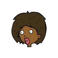 cartoon woman looking N8