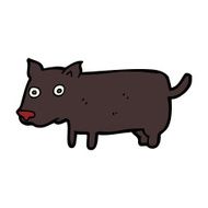 cartoon little dog N78