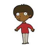 Cartoon Surprised Boy N24