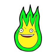 cartoon friendly fireball N14