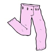 cartoon pair of pink pants N11