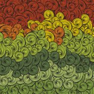 Abstract multi-colored waves pattern Vector EPS8