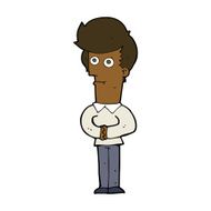 cartoon man staring N8