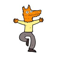 cartoon fox man N38