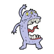 cartoon crazy monster N31