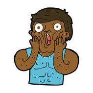 cartoon shocked gym man N12