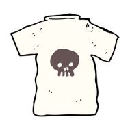 cartoon skull tee N13