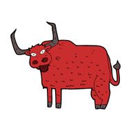 cartoon hairy cow N8