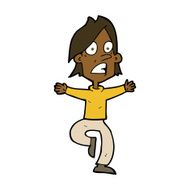 cartoon panicking man N17