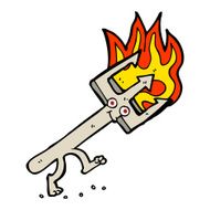 cartoon devil fork N12