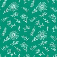 Doodle Daisies Floral pattern