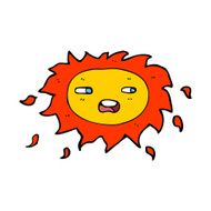 cartoon sad sun N8