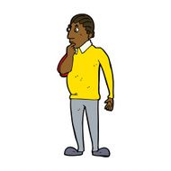 cartoon curious man N56