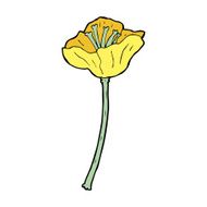 cartoon flower N359
