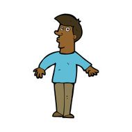 cartoon surprised man N122
