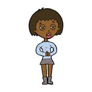 cartoon suspicious girl N8