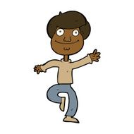 cartoon dancing man N46