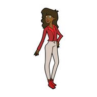 cartoon pretty woman N226