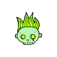 cartoon skull mask N17