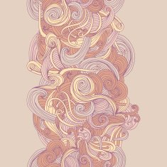 Abstract seamless hand-drawn border N39
