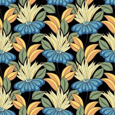 Vector seamless floral pattern N151