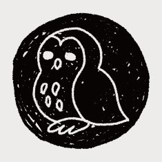 owl doodle drawing N6