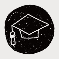 graduation hat doodle drawing N6