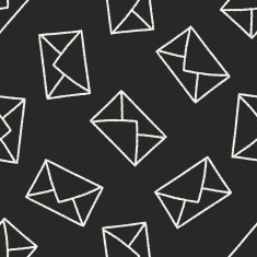 Doodle Mail seamless pattern background N4