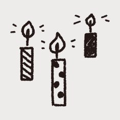doodle candle N30