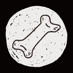doodle dog food bone N22