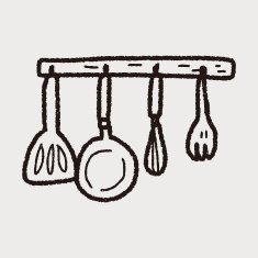 kitchen tool doodle N4