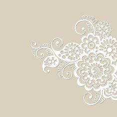 Flower vector ornament background